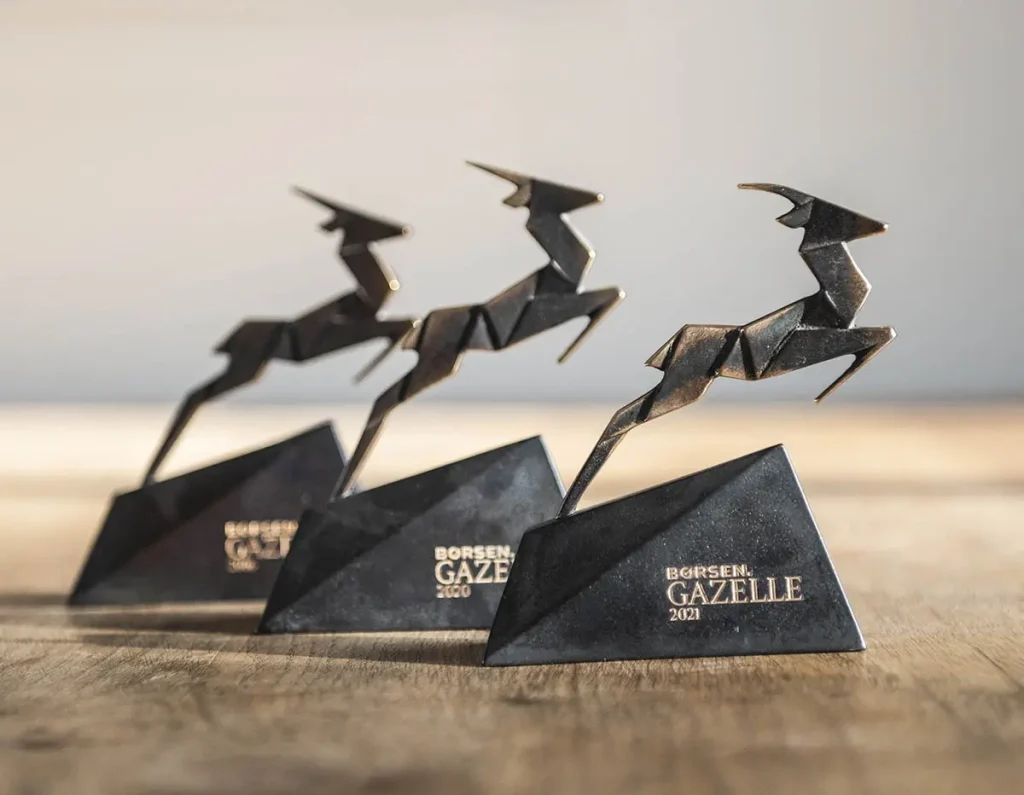 Tredobbelt Gazelle vinder - tømrer virksomhed